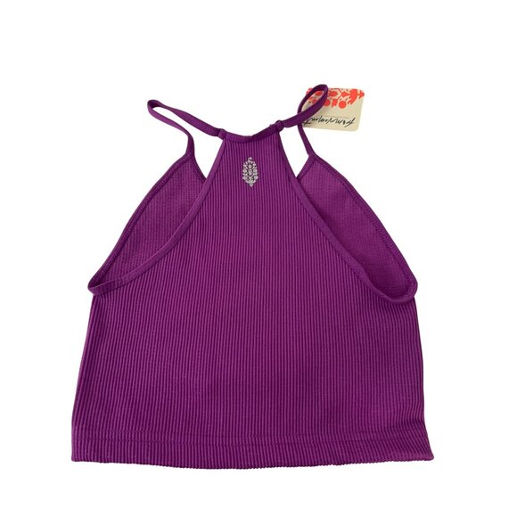 Free People x Hatch Happiness Runs Crop Top Sz XS/S Wildflower Petal Pink NWT - Picture 2 of 3